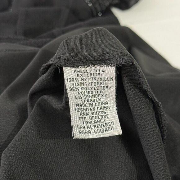 ICE Size 4 Black Mesh Cocktail Dress Vintage Gatsby Glam Fairy Whimsy Goth Y2K - Picture 7 of 10